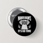 Mandelbaums Gym Funny Bodybuilding Gym Workout Gi Button (Vorne & Hinten)
