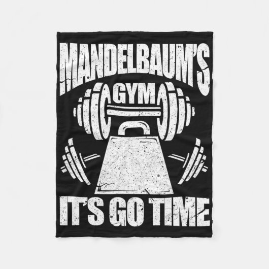 Mandelbaums Gym Funny Bodybuilding Gym Workout Gi Fleecedecke (Vorderseite)
