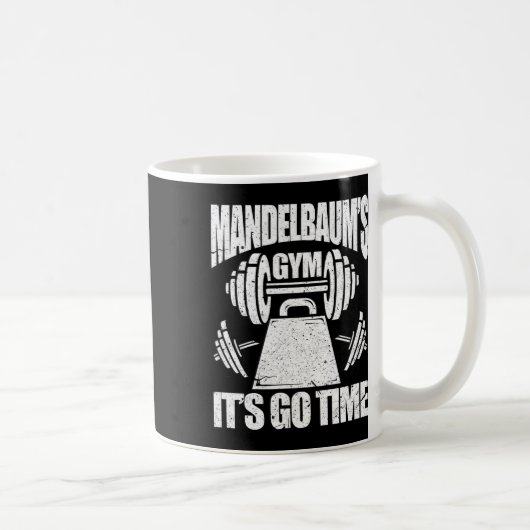 Mandelbaums Gym Funny Bodybuilding Gym Workout Gi Kaffeetasse (Rechts)