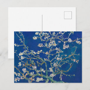 Mandelblüte (Indigo) Van Gogh Postkarte