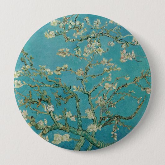 Mandelblüte, Ölmalerei, Vincent Van Gogh Button (Vorderseite)