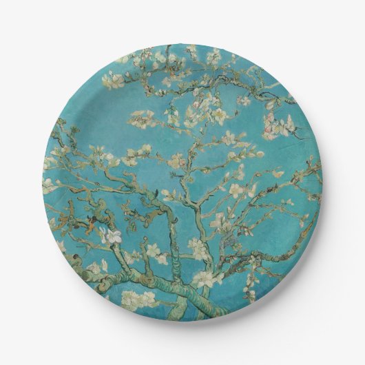 Mandelblüte, Ölmalerei, Vincent Van Gogh Pappteller (Vorderseite)