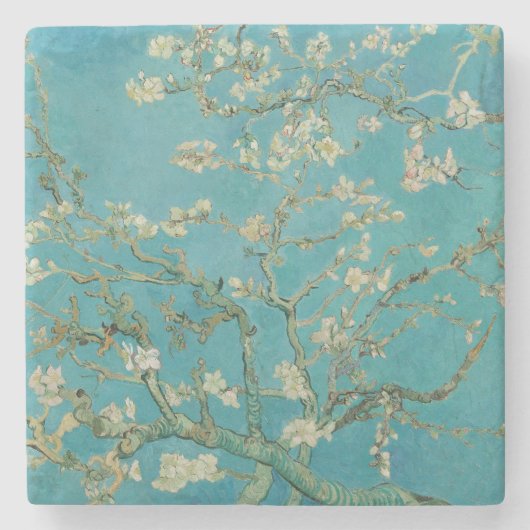 Mandelblüte, Ölmalerei, Vincent Van Gogh Steinuntersetzer (Vorderseite)