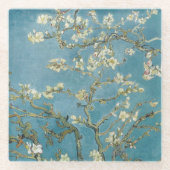 Mandelblüte Van Gogh Glasuntersetzer (Vorderseite)