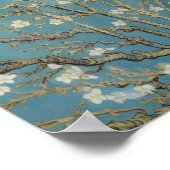 Mandelblüte Vintage Mauer Kunst Poster (Ecke)