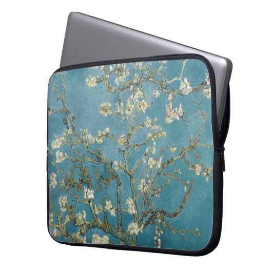 Mandelblüten, berühmte Malerei Laptopschutzhülle (Vorderseite Links)
