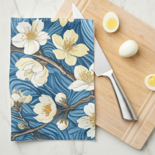 Mandelblüten im Stil von Van Gogh Geschirrtuch