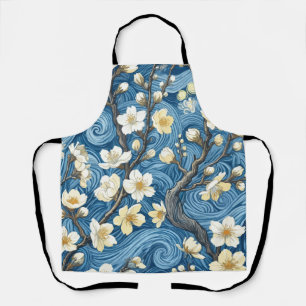 Mandelblüten im Stil von Van Gogh Schürze