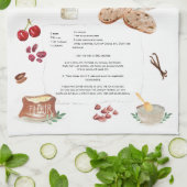 Mandelbread Mandelbrot Rezept Heirloom Teetücher Geschirrtuch (Gefaltet)