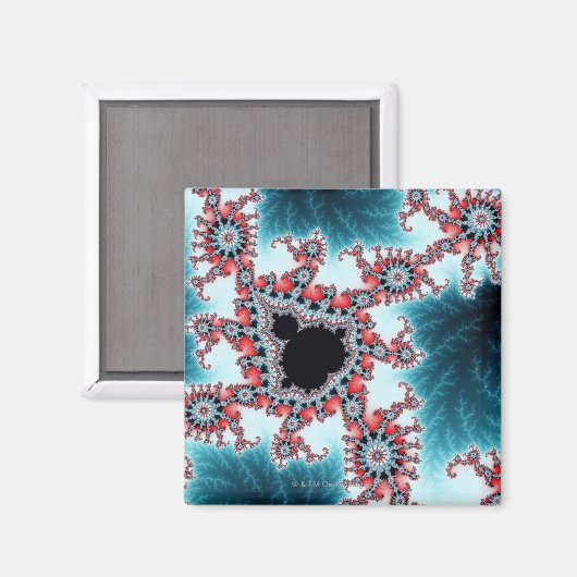 Mandelbrot 7 magnet (Vorderseite/Rückseite)