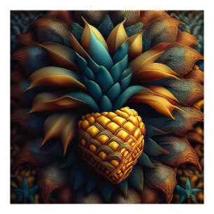 Mandelbrot-Ananas-Fraktal Fotodruck