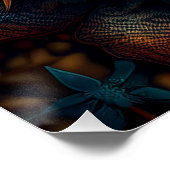 Mandelbrot-Ananas-Fraktal Poster (Ecke)