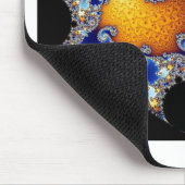 Mandelbrot Blue Double Spiral Fraktal Mousepad (Ecke)