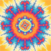 Mandelbrot Blume Burst Aufkleber (Vorderseite)