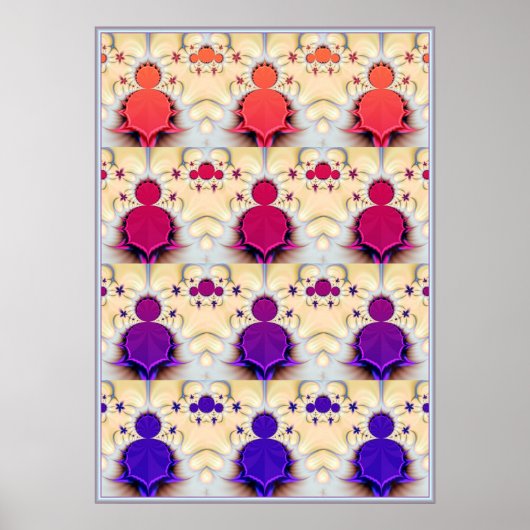 Mandelbrot Chakra Poster (Vorne)