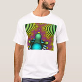 Mandelbrot Chickadee T-Shirt (Vorderseite)