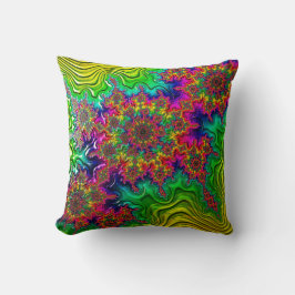 Mandelbrot Color Explosion Cushion Kissen