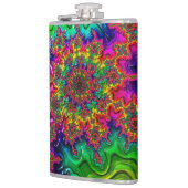 Mandelbrot Color Explosion Hip Flask Flachmann (Links)