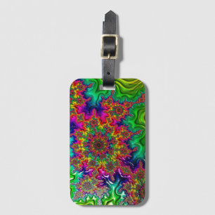 Mandelbrot Color Explosion Luggage Tag Gepäckanhänger