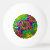 Mandelbrot Color Explosion Ping Pong Ball Tischtennisball (Rückseite)