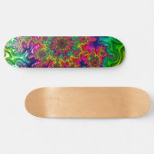 Mandelbrot Color Explosion Skateboard (Horizontal)