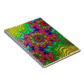 Mandelbrot Color Explosion Spiral Notebook Notizblock (Rechte Seite)