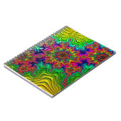 Mandelbrot Color Explosion Spiral Notebook Notizblock (Linke Seite)
