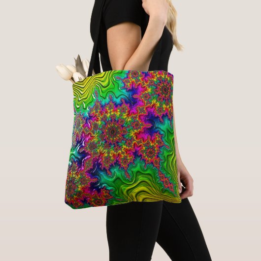 Mandelbrot Color Explosion Tote Bag Tasche (Von Nahem)