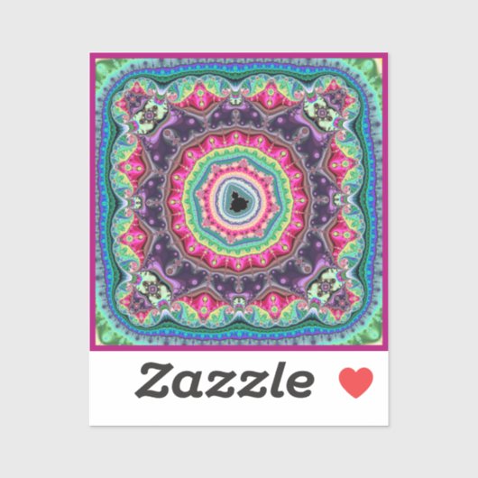 Mandelbrot Design Aufkleber (Blatt)