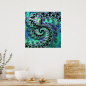 Mandelbrot Discovery mit Sphere Poster (Küche)