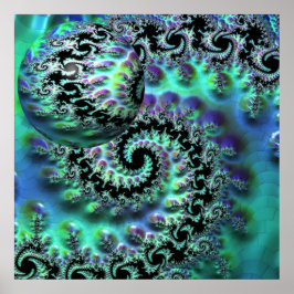 Mandelbrot Discovery mit Sphere Poster