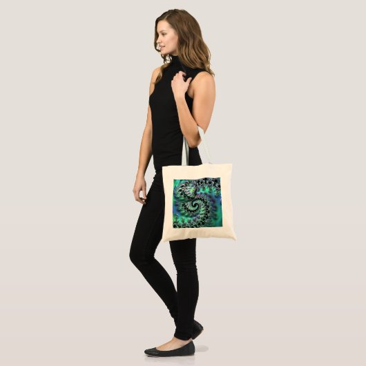 Mandelbrot Discovery mit Sphere Tote Bag Tragetasche (Vorderseite (Model))
