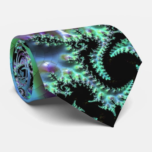 Mandelbrot Discovery Neck Tie Krawatte (Gerollt)