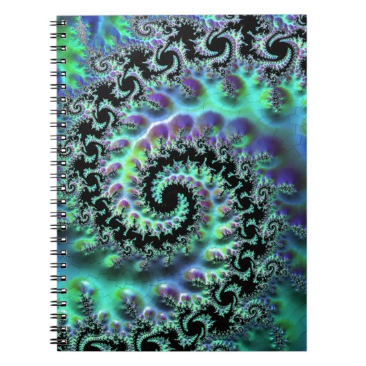 Mandelbrot Discovery Spiral Notebook Notizblock (Vorderseite)
