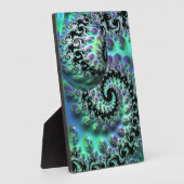 Mandelbrot Discovery with Sphere Tabletop Plaque Fotoplatte (Seite)