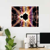 Mandelbrot: durchsichtig poster (Heimbüro)