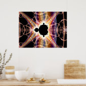 Mandelbrot: durchsichtig poster (Küche)