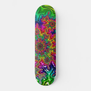 Mandelbrot-Farbexplosionsskateboard Skateboard