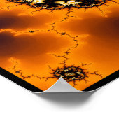 Mandelbrot Fire Fraktal Poster (Ecke)