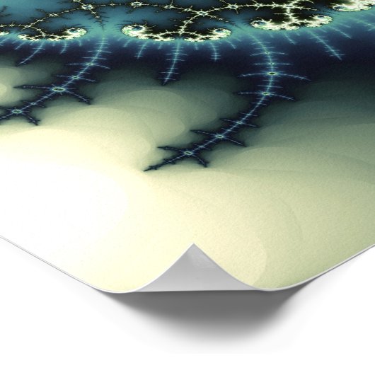 Mandelbrot Fractalscape Poster (Ecke)