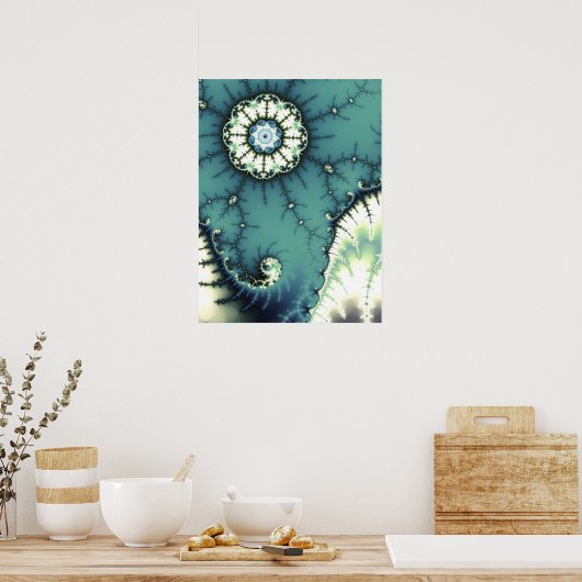 Mandelbrot Fractalscape Poster (Küche)