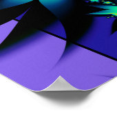 Mandelbrot Fraktal Blume Poster (Ecke)