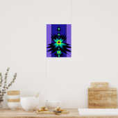 Mandelbrot Fraktal Blume Poster (Küche)