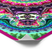 Mandelbrot Fraktal Design Poster (Ecke)