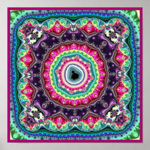 Mandelbrot Fraktal Design Poster