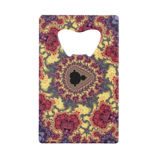 Mandelbrot Fraktal Geldbeutel Flaschenöffner (Vorderseite)