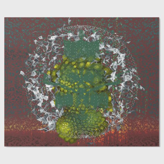 Mandelbrot-Fraktal Geschenkpapier (Flach)