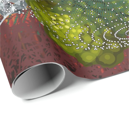 Mandelbrot-Fraktal Geschenkpapier (Rolleneckpunkt)