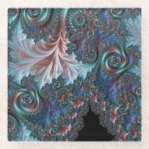 Mandelbrot-Fraktal Glasuntersetzer