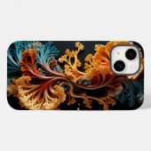 Mandelbrot Fraktal Julia Set Case-Mate iPhone Hülle (Rückseite (Horizontal))